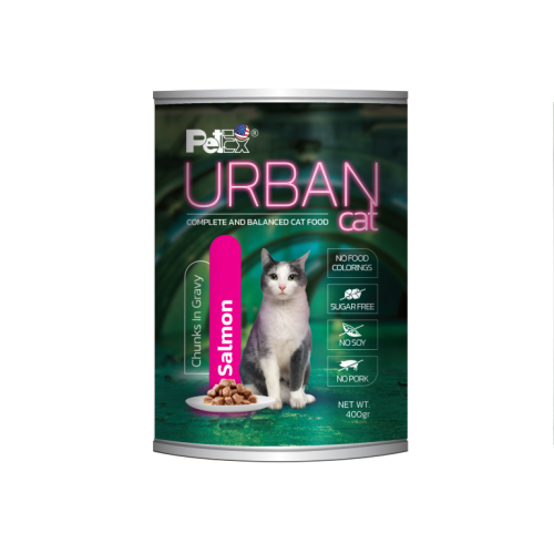 Petex Urban cat pieces of salmon meat in a juicy sauce 400 grams
