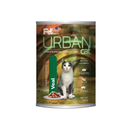Petex Urban cat pieces of veal meat in a juicy sauce 400 grams