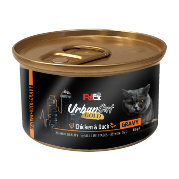 Petex Urban Cat Gold - chicken & duck in gravy 85 grams