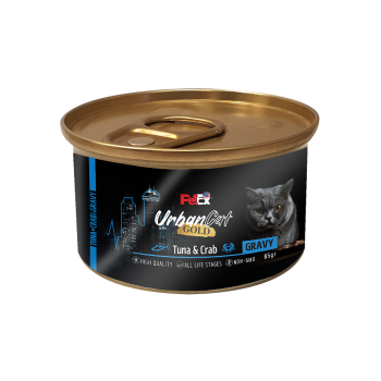Petex Urban Cat Gold - Tuna & crab in gravy 85 grams