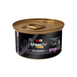 Petex Urban Cat Gold - Tuna & mackerel in gravy 85 grams Petex Urban Cat Gold - Tuna & mackerel in gravy 85 grams