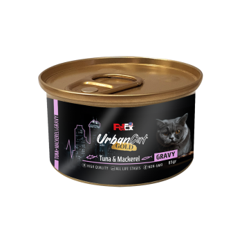 Petex Urban Cat Gold - Tuna & mackerel in gravy 85 grams