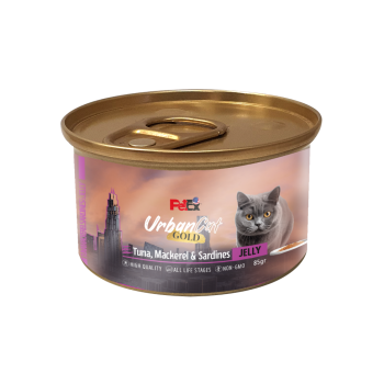 Petex Urban Cat Gold - Tuna, mackerel & sardines in jelly 85 grams