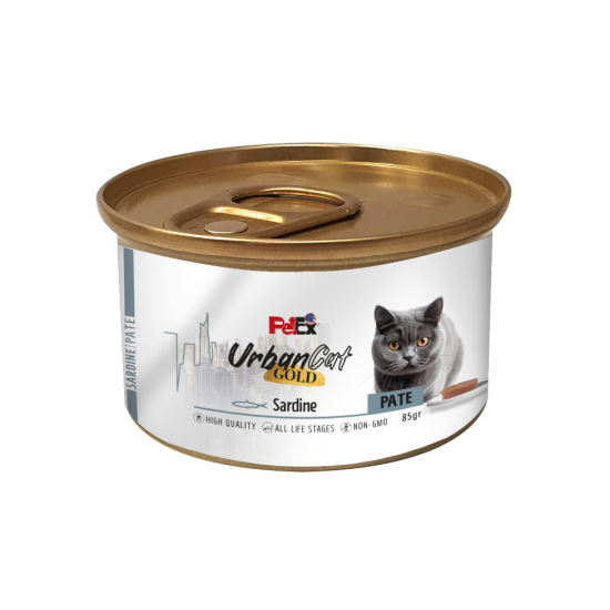 Petex Urban Cat Gold - sardine pate 85 grams