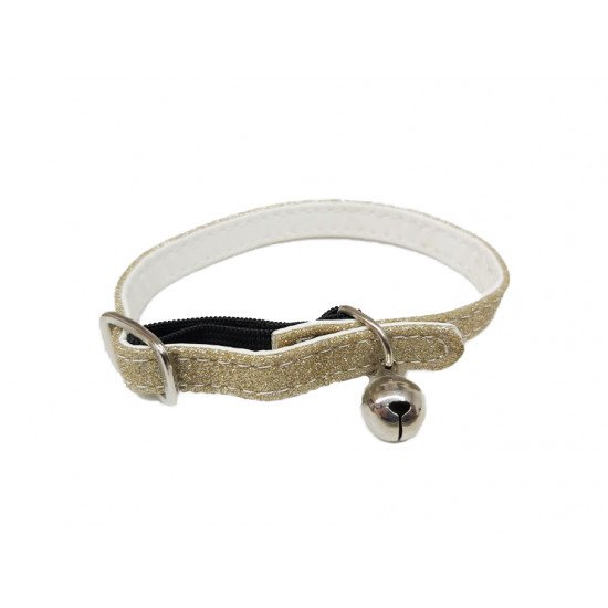 Cat Collar With Gold Glitter