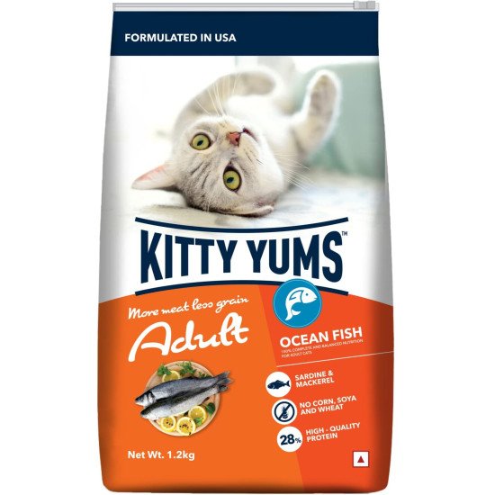 Kitty yums - Adult cat food with Ocean Fish