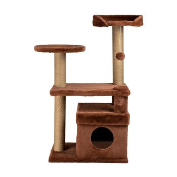 Amazona Cat Playhouse and Scratching Platform - Cinnamon