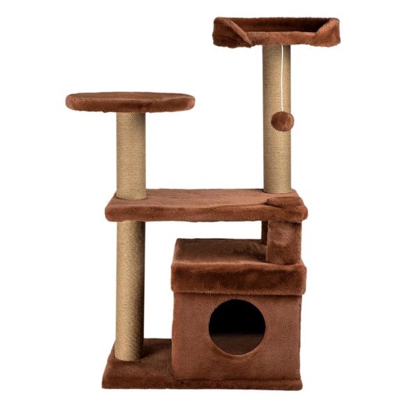 Amazona Cat Playhouse and Scratching Platform - Cinnamon