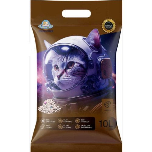 Space cat litter coffee scented 10 L