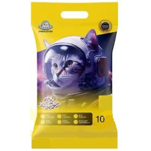 Space crushed cat litter lemon scented 10 L