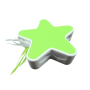 Five-point star box electric toy with Interactive fur