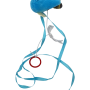 Petex blue mouse + rope for cats