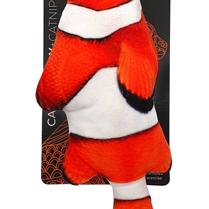 Petex Cat plush fabric toy (fish shaped) + catnip Model HF1242