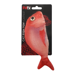 Petex Cat plush fabric toy (fish shaped) + catnip Model HF1257
