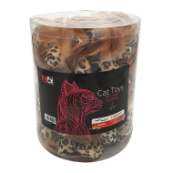  بيتيكس فأر بطبعة نمر مع ريش بني