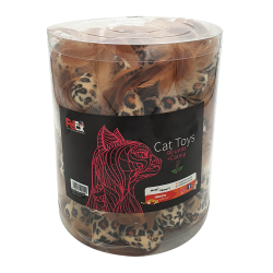  بيتيكس فأر بطبعة نمر مع ريش بني