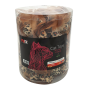 Petex tiger print mouse with brown feather