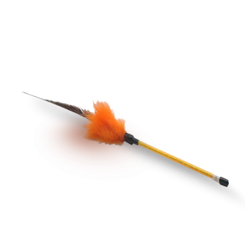 Petex Fishing Rod Orange Color With Large Feather