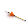 Petex Fishing Rod Orange Color With Large Feather