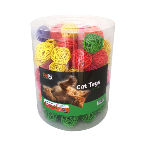 Petex balls with a detection bell in a variety of spectacular colors