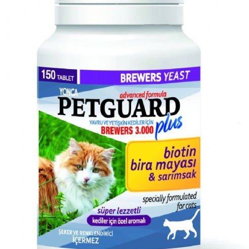 PetGuard أقراص مع البيوتين والثوم