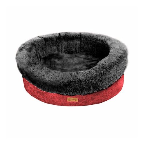Amazona donut Pet Bed - red