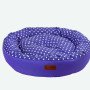 Amazona Round Pet Bed - Blue