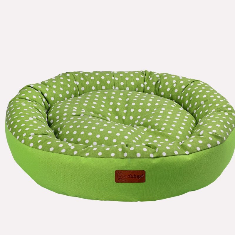 Amazona Round Pet Bed - green