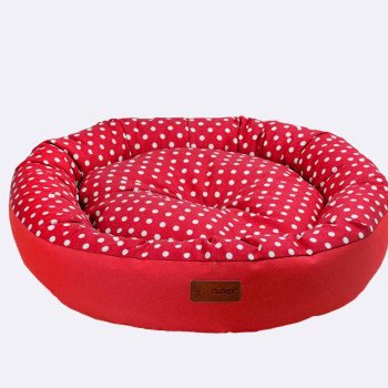 Amazona Round Pet Bed - Red