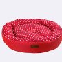 Amazona Round Pet Bed - Red