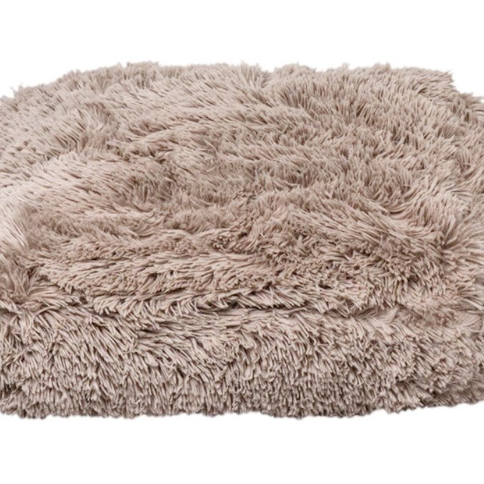 Amazona rectangle plush Pet Bed - beige