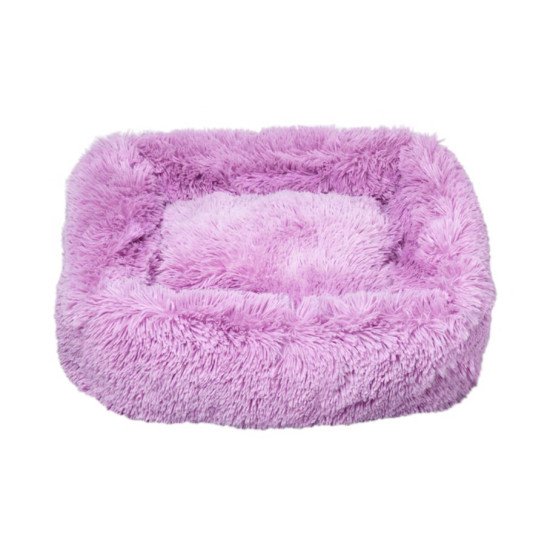 Amazona rectangle plush Pet Bed - purple