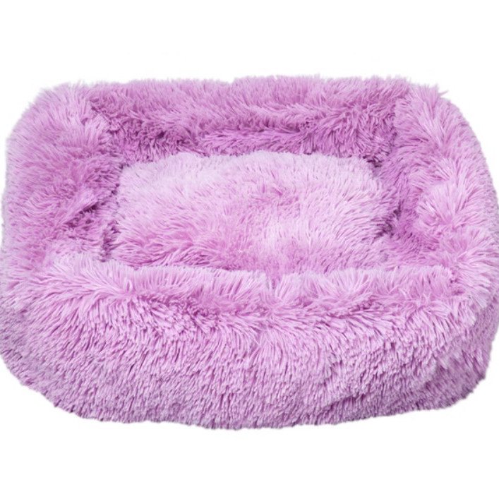Amazona rectangle plush Pet Bed - purple