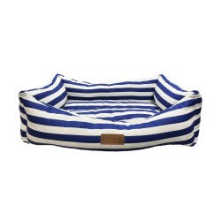 Amazona striped Pet Bed - blue