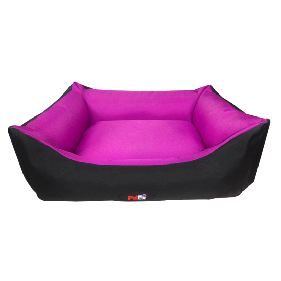 Petex luxurious bed for dogs - Pink and black