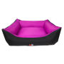 Petex luxurious bed for dogs - Pink and black S