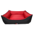 Petex luxurious bed for dogs - Red and black