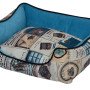 petex illustrated dog bed (Vintage model) Blue color