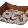 petex illustrated dog bed (Vintage model) Brown color S