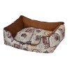 petex illustrated dog bed (Vintage model) Brown color S