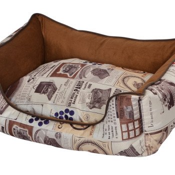 petex illustrated dog bed (Vintage model) Brown color S