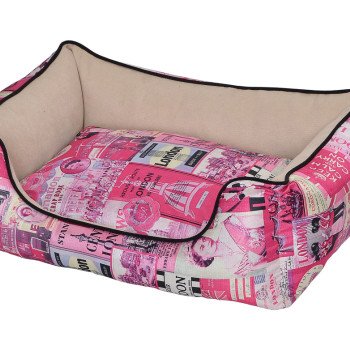 petex illustrated dog bed (Vintage model) Pink color L