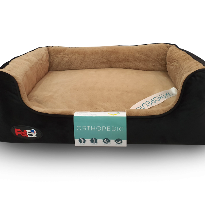 Petex Orthopedic bed for dog (black)