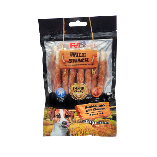 Petex 5" rawhide Stick with Chicken