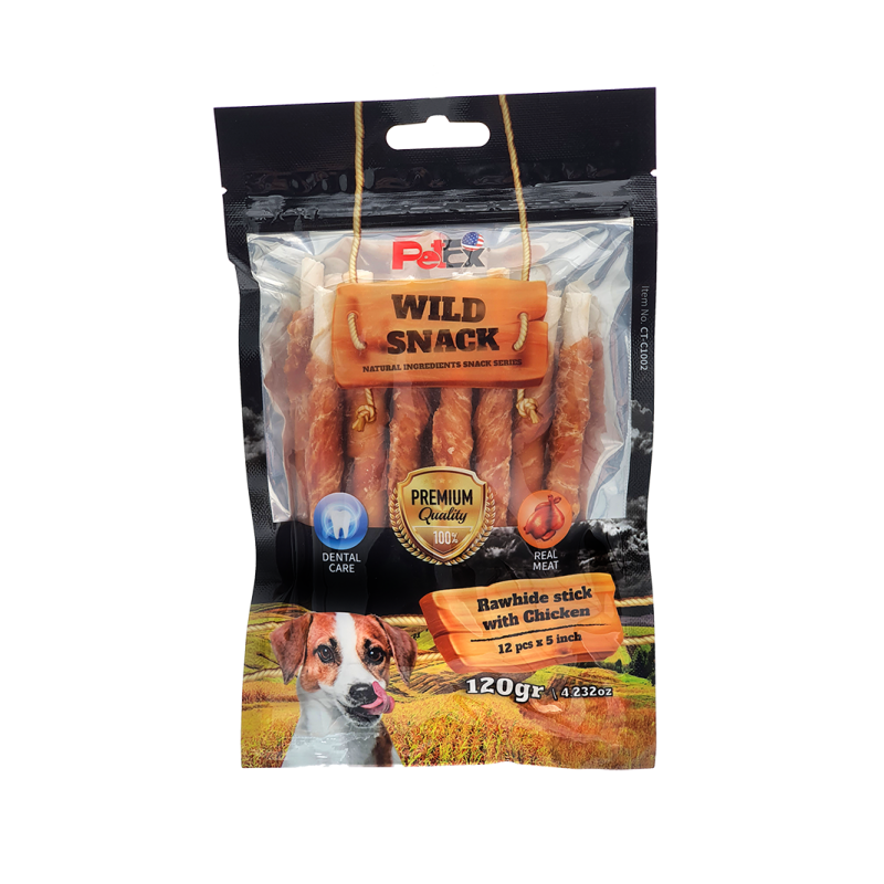 Petex 5" rawhide Stick with Chicken