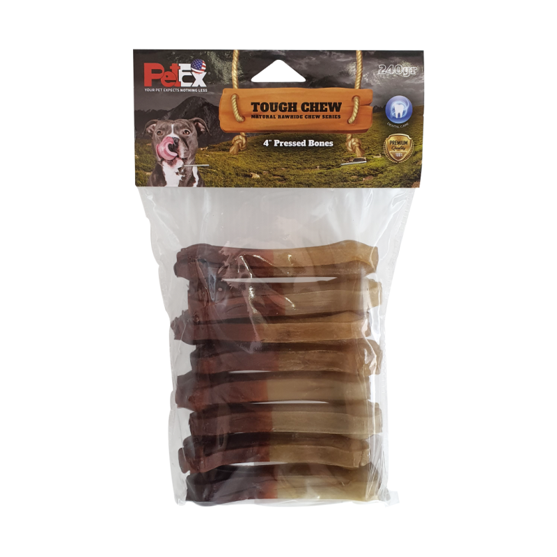 Petex 4" Half Smoked Pressed Bones