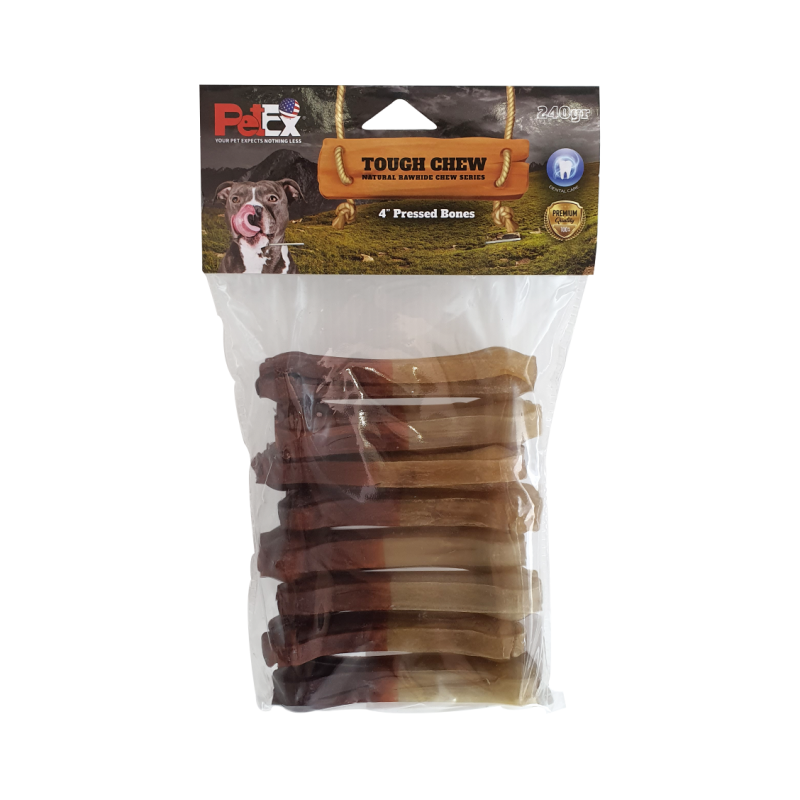 Petex 4" Half Smoked Pressed Bones