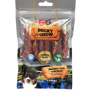 Petex 5" rawhide Stick with Duck