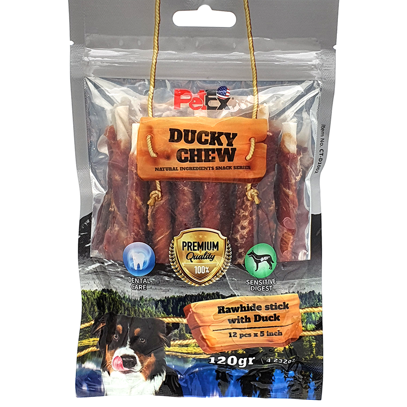 Petex 5" rawhide Stick with Duck