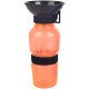 Leak Proof Portable squeeze Water Bottle with Bowl Dispenser for Outdoor Walking / Travel